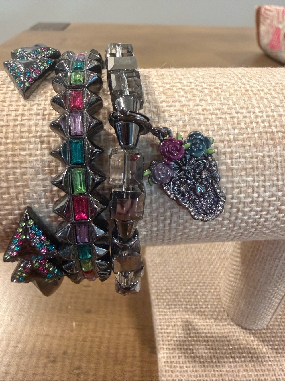 Bomb party  halloween stack with Floral Skull Candy Charm